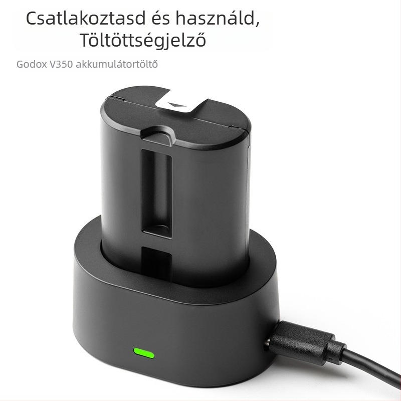 Godox V350 Kamera vakuvillanó tartozék, VB20 lítium-akkumulátor, UC20 töltő, USB diffúzor, hordozható kiegészítő