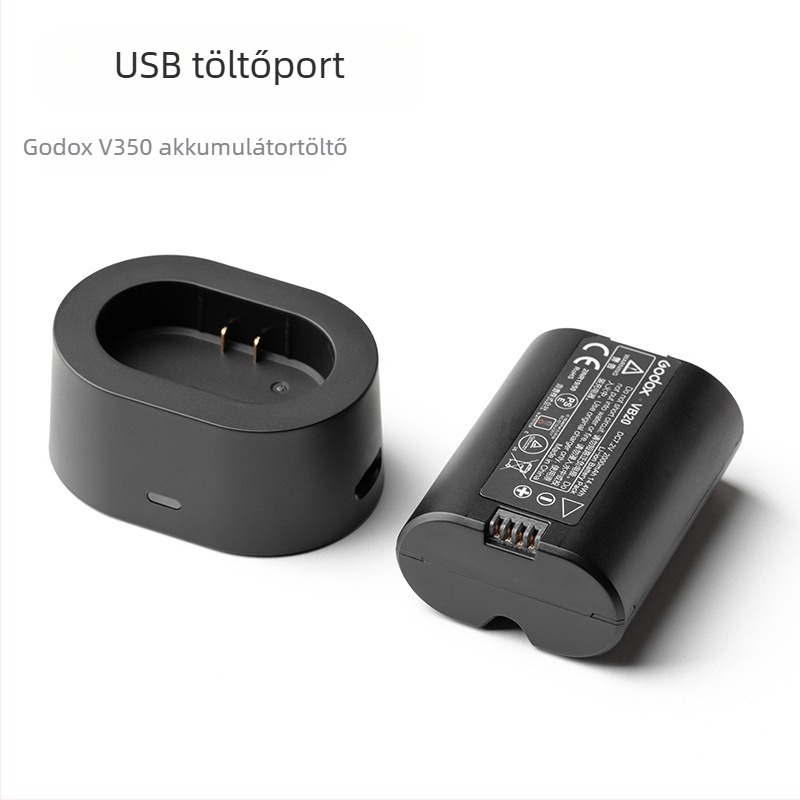 Godox V350 Kamera vakuvillanó tartozék, VB20 lítium-akkumulátor, UC20 töltő, USB diffúzor, hordozható kiegészítő