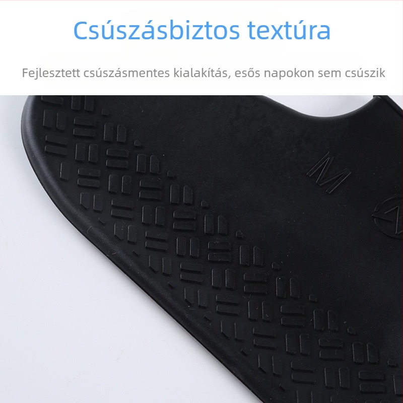 Szilikon cipővédők, csúszásmentesek, vízállóak és szennyeződésállóak; egyetemes illeszkedés férfiaknak, nőknek és gyermekeknek; vastag, hordozható kialakítás.