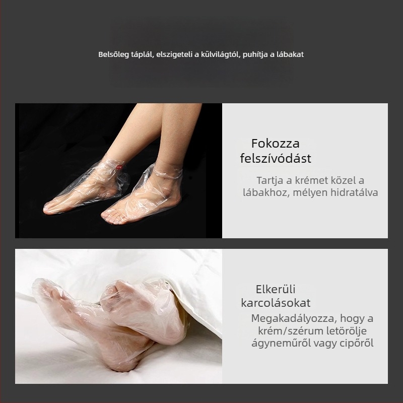 Egyszer használatos vízálló lábmaszk és kézmaszkFürdéshez – otthoni használatra