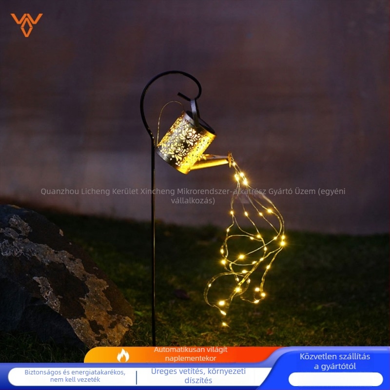 Napelemes lámpás vetítő lámpa, kovácsoltvas, lyukacsos peónia motívummal, LED, IP65, 3V, 0,5W, 6–12 óra