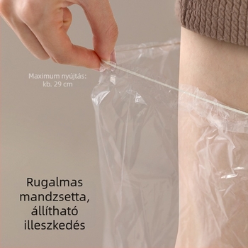 FaSoLa márkájú PE anyagú egyszer használatos lábfilmes fedő készlet fehérítő és hidratáló hatással — felnőttek, egyszínű