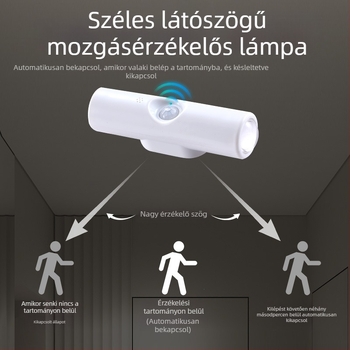 Kétfejes macskaszem falikar beépített újratölthető akkumulátorral, mozgásérzékelővel, alacsony feszültség ≤36V, PVC anyag
