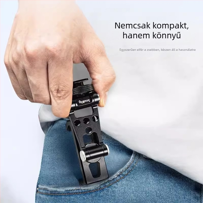 SmallRig fém mobiltelefon-tartó vízszintes és függőleges rögzítővel Apple/Android/DJI RS stabilizátor sorozathoz