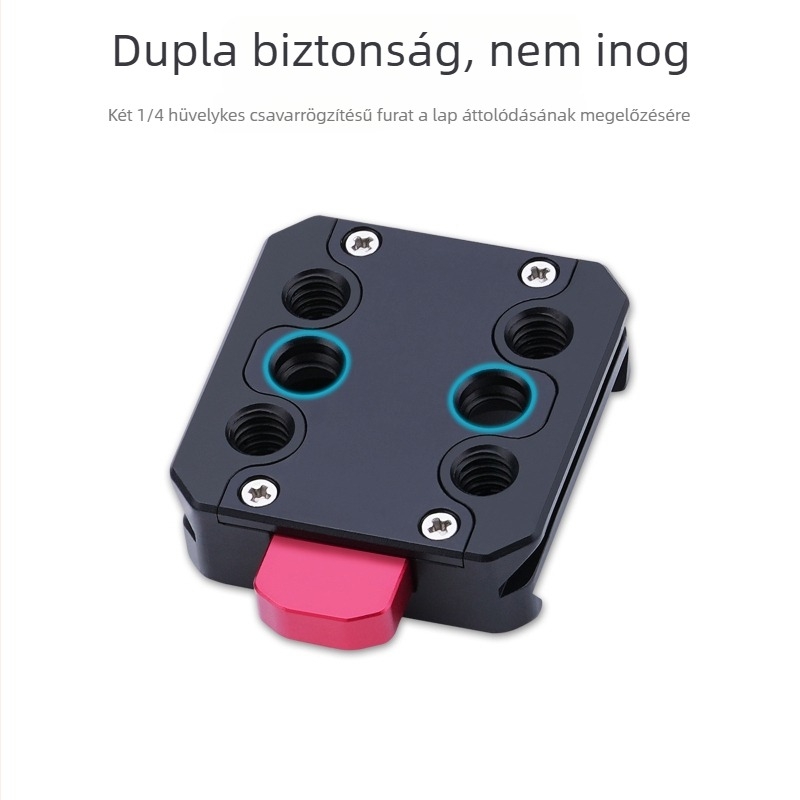 KC12 gyors rögzítő lemez, alumíniumötvözet, háromláb stabilizátorhoz, tömeg 50 g