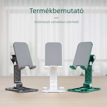 Asztali telefonállvány többfunkciós tartóval – ABS + ötvözet porból készült, minden telefonhoz kompatibil, testreszabás támogatott