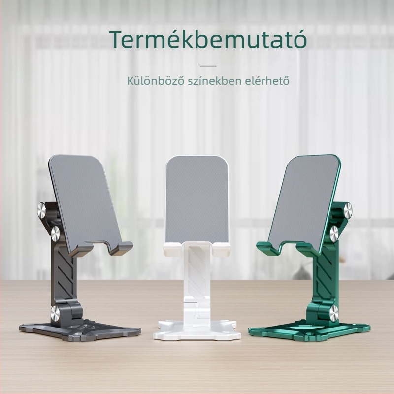 Asztali telefonállvány többfunkciós tartóval – ABS + ötvözet porból készült, minden telefonhoz kompatibil, testreszabás támogatott