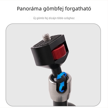 Varázs-kar mobiltelefonhoz és mikrofonhoz — univerzális alumínium ötvözet, dupla gimbal, méretek 11 x 7 hüvelyk, legfeljebb 2 kg