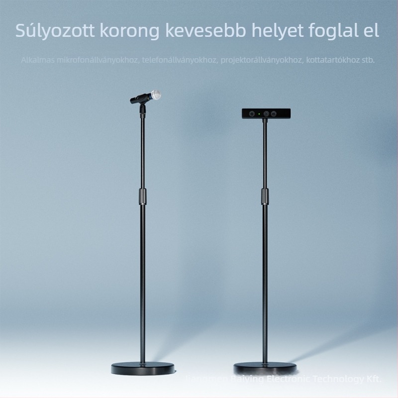 Baiying DZ02 Láb-mikrofonállvány, kör alapú és kotta tálcával