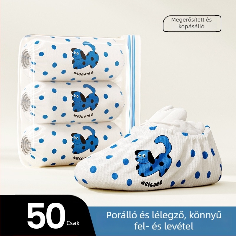 Egyszer használatos cipővédők nemszőtt anyagból, beltéri használatra, csúszásmentes, vízálló, extrán vastag