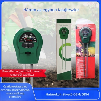 3 az 1-ben talajérzékelő privát címkével — nedvességmérő és pH-tesztelő, ODM testreszabás