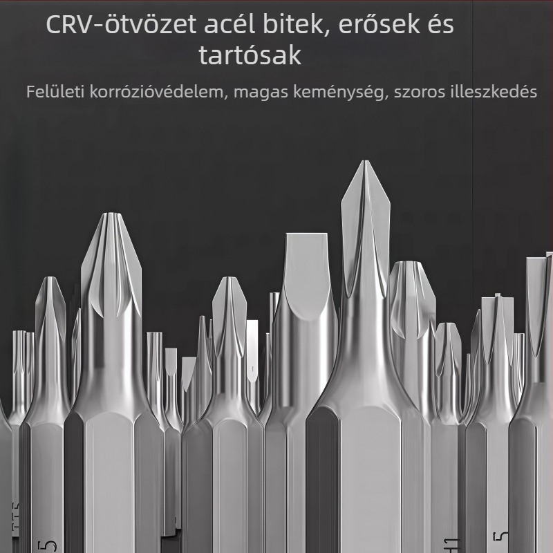 Qiling csavarhúzó készlet számítógépekhez és okostelefonokhoz – króm-vanádium ötvözetű acél, szétszereléshez és pormentes tisztításhoz, otthoni használatra