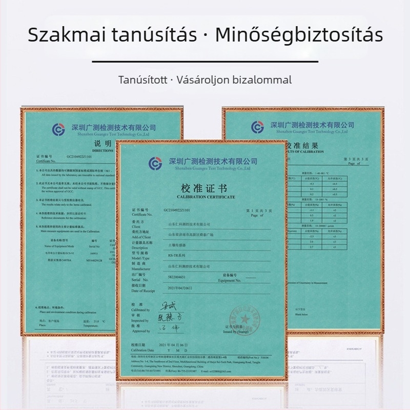Üvegházi talajérzékelő: hőmérséklet- és páratartalom átvivő, nedvesség, vezetőképesség és talaj pH mérése