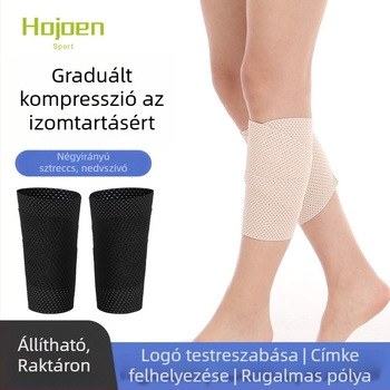 Önadható rugalmas vádlitömörítő kötés, térd és lábszár támogatáshoz, jóga