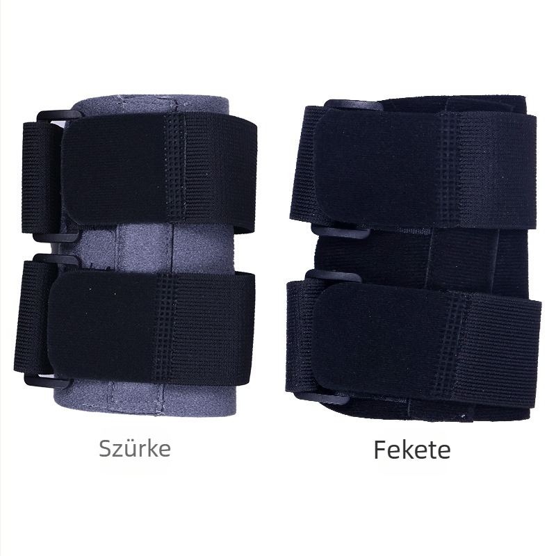 Sport lábszárvédő X alakú tartóövvel és SEBS párnával, poliészter rostból, felnőtteknek