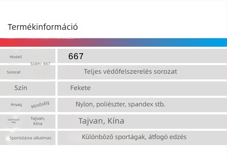 LP 667 Sport Lábvédő, térd- és lábszár védelem, hosszított kialakítás, kerékpározáshoz, edzéshez, tánchoz és kosárlabdához