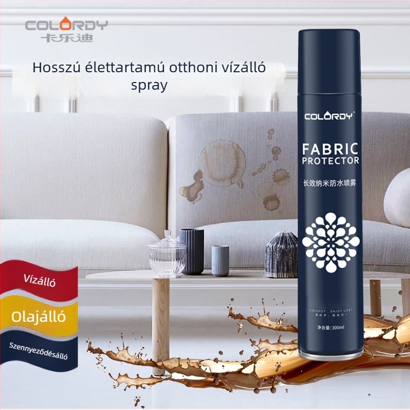 Calordy Nano vízálló spray cipőkhöz és ruhákhoz, tartós, anti-mosás és olajálló, 48 db-os csomag, modern minimalista stílus