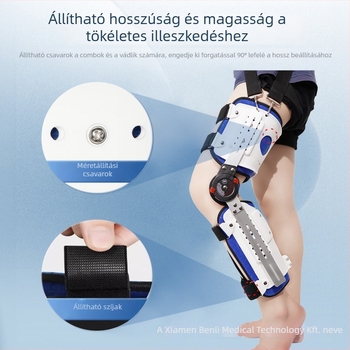 Aulex térdortézis általános használatra, anyag: magas szilárdságú alumínium ötvözetű hab, vádli védelem, lábszár-támogatás