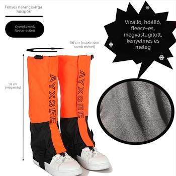 Túra havas gaiter, vízálló, tartós, TPR anyag, Színblokkoló stílus, Nyári használat