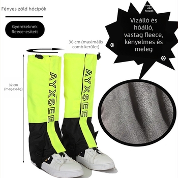 Túra havas gaiter, vízálló, tartós, TPR anyag, Színblokkoló stílus, Nyári használat