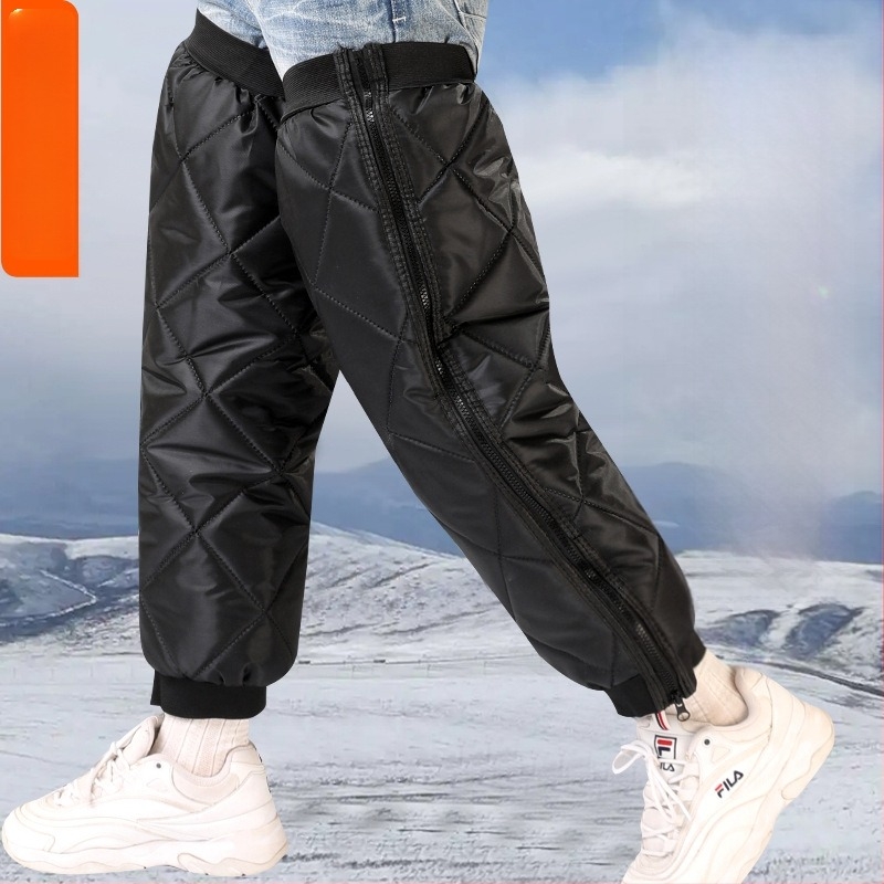 Motorkerékpár térdvédő – téli kerékpározáshoz, szélvédett, fleece béléses, vastag, esőálló, felnőtteknek