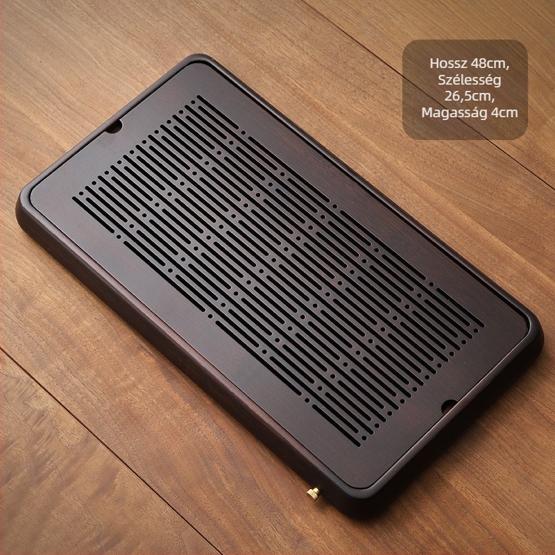 Tea tálca és kettős használatú teásasztal, bambusz, Xie Gongzi Tea Set, modern és egyszerű stílus, 1,5 kg