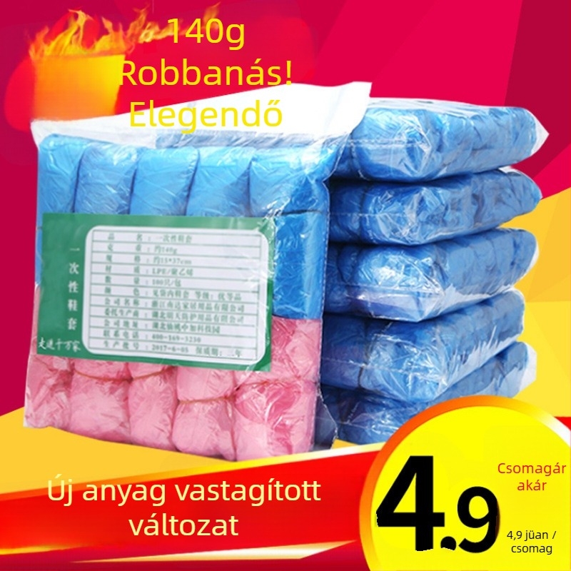 Egyszer használatos vastagított cipővédők beltérre — vízálló, csúszásmentes, dekontamináció és ellenállás a szennyeződés ellen