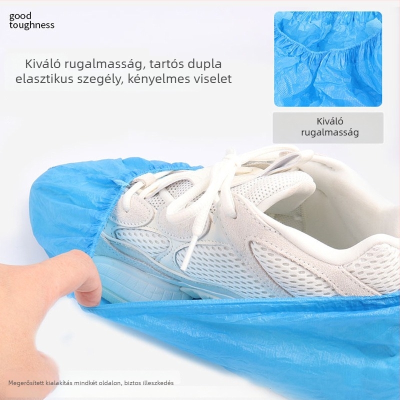 Egyszer használatos vastagított cipővédők beltérre — vízálló, csúszásmentes, dekontamináció és ellenállás a szennyeződés ellen