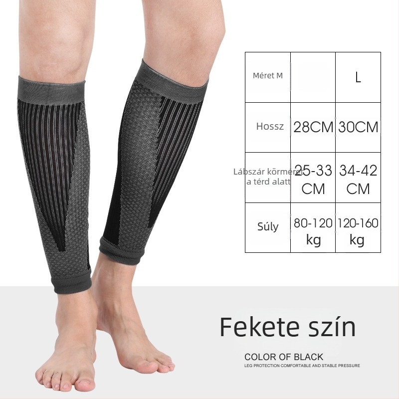 AOLIKES Vádli-kompressziós mandzsetta — nylon-poliészter-spandex keverék, alsó lábszár védelem, futásra, kerékpározásra, kosárlabdára és hegymászásra