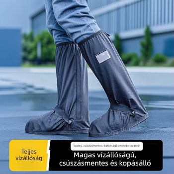 Magas csövű motoros esővédő cipővédő, PVC – vízálló, csúszásmentes