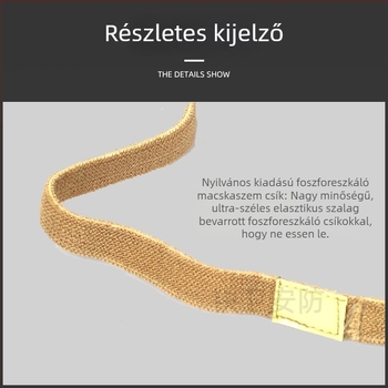 M1/MICH/M88 sisakhoz: fénylő macska-szem a reflexiós széles elasztikus pánttal, gumírozott elastikus anyag
