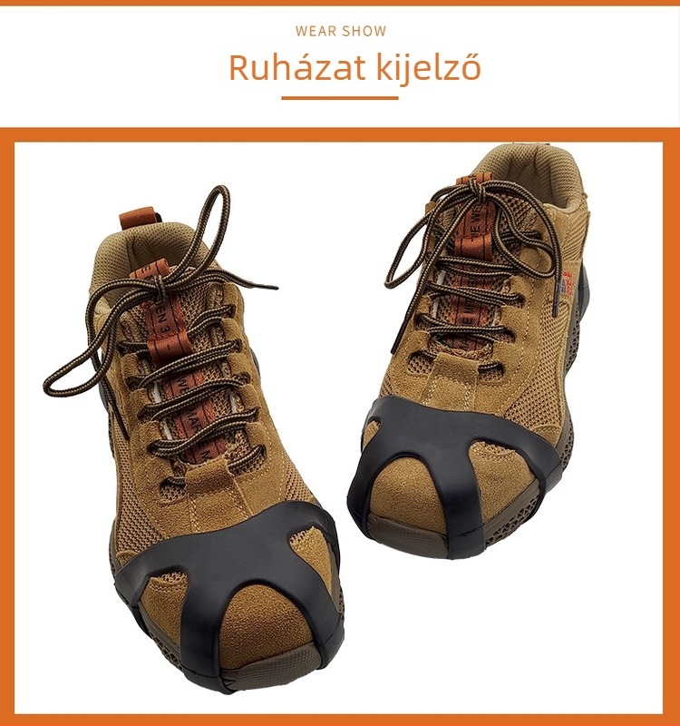 10-dontos rozsdamentes acél jégcsap kültéri használatra – csúszásmentes cipőcsatlakozó