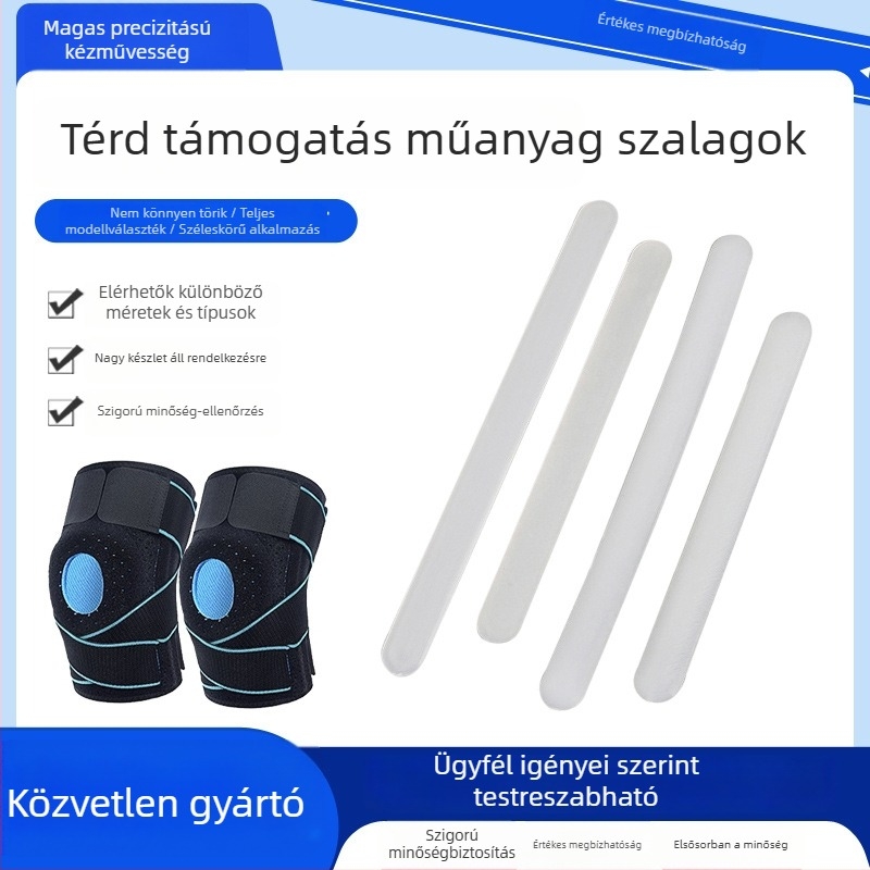 Lábvédő kiegészítő TPR merev csípőövvel és támasztó csíkkal, lábszár védelem, műanyag