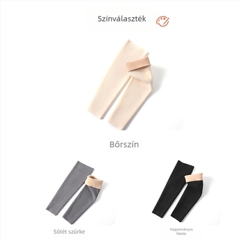 Derong anyagú lábszármelegítők, uniszex, őszi-téli használatra, vastag védelem a lábszárnak, hosszabb zoknivédő rész