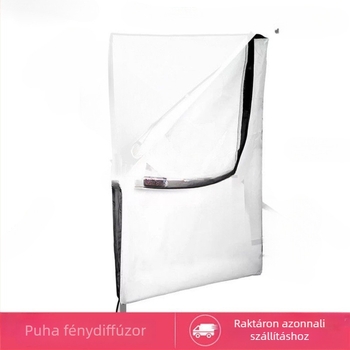 Fényképezéshez és élő közvetítéshez való softbox kiegészítő készlet, átlátszó négyzetes diffúz anyag, standard színhőmérséklet.