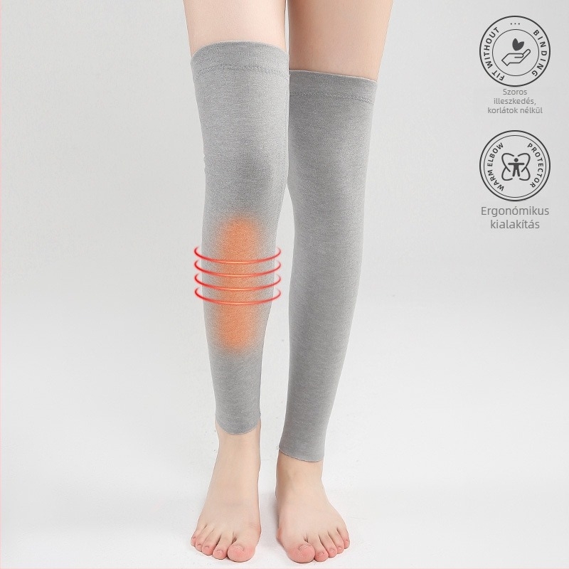 Uniszex térd fölötti zokni selyem velúrral, lábszárvédővel, egész éves viselethez