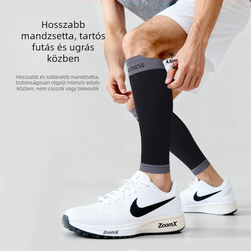 Nelix nylon vádlvédő kompressziós – felnőtteknek, futáshoz, kerékpározáshoz és futballhoz