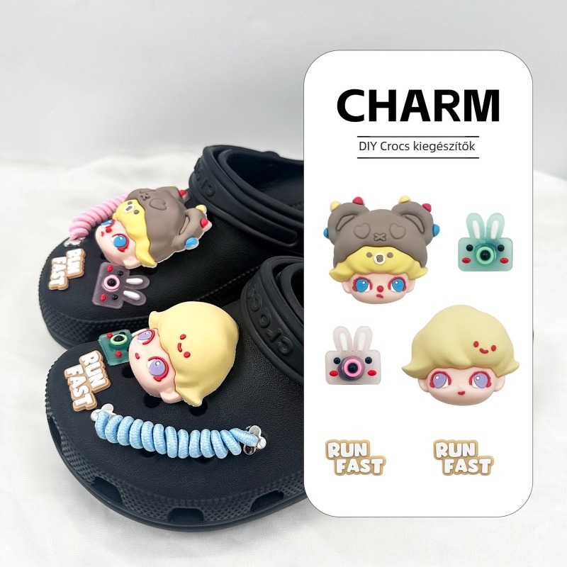 LF-0205 Virágos cipő dísz PVC DIY cipő kiegészítő, kompatibilis más cipőkkel, papucsok és Crocs, márka New beauty