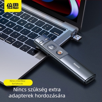 Baseus PPT Oldal-váltó Toll ACFYB-0G — távirányító, digitális pointer, többféle kompatibilitás, plug-in nélkül
