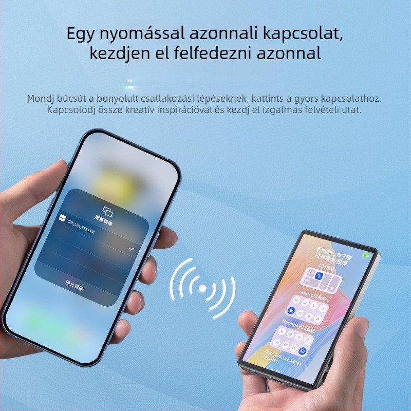 Szelfi kijelző CP5 Lite – Egy érintéssel történő gyors csatlakozás, Távoli fényképezés (Maximális terhelés 2–5 kg; Tömeg 123 g)