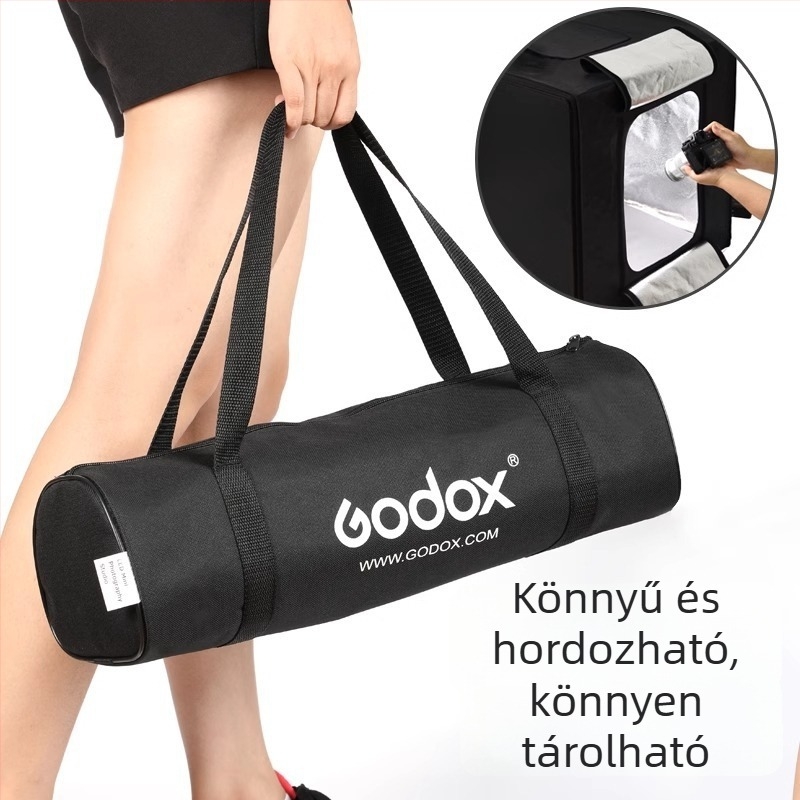 Shenniu LSD kompakt fotóstúdió fénydoboz LED-es lágy fénnyel, árnyékmentes kitöltő fény, mini fotóbox