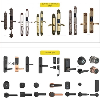 Fogantyúzár, cinkötvözet anyagból, modell G003-405, világos luxus stílus, udvar ajtókhoz.
