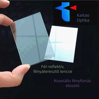 Kaitao optikai félig átlátszó félig tükrös osztó lencse spektroszkópiához, modell FG-50/50, testreszabható konfiguráció, anyagok: optikai üveg / K9 / kvarc, cél: optikai spektroszkópia