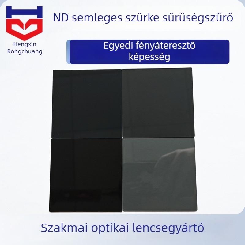 ND2–ND256 változtatható ND-szűrő optikai üvegből, semleges szürke