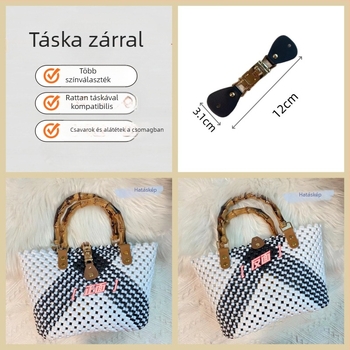 DIY táska csat készlet PU anyaggal és szegecselő eszközökkel (PU anyag • 2024 tél • Mintázat: Egyéb • Termékkategória: Táska kiegészítők)