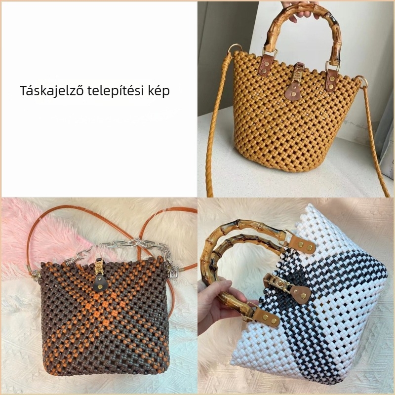 DIY táska csat készlet PU anyaggal és szegecselő eszközökkel (PU anyag • 2024 tél • Mintázat: Egyéb • Termékkategória: Táska kiegészítők)