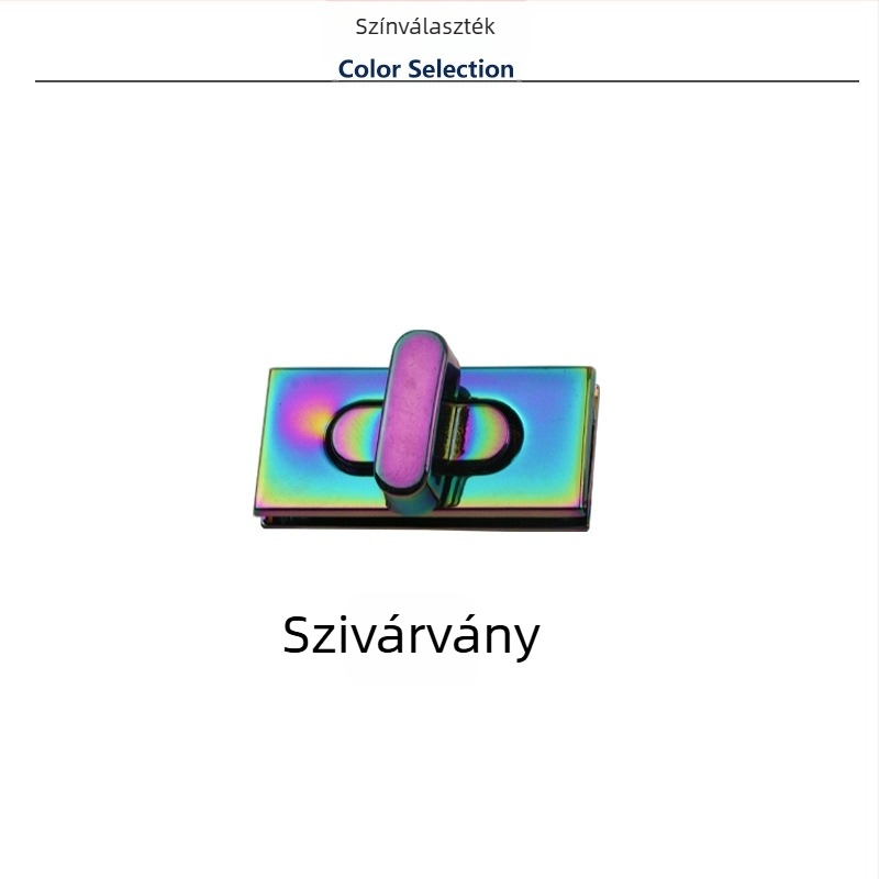 Téglalap alakú csavarodó zár poggyászhoz – fém poggyász-hardver kiegészítő, modell Y1280