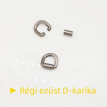 D-alakú fém csat a táskákhoz – forgó dizájn – cink ötvözet, poggyász kiegészítők, vállöv csere