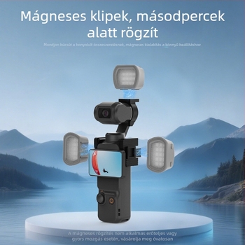 Neewer M21 töltőfény DJI Pocket 3-hoz mágneses tartóval, maxim terhelés 2 kg