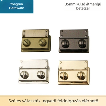 Csomagtartó hardverzárak: dugózár és forgózár világos arany, ezüst és gunmetal fekete színben